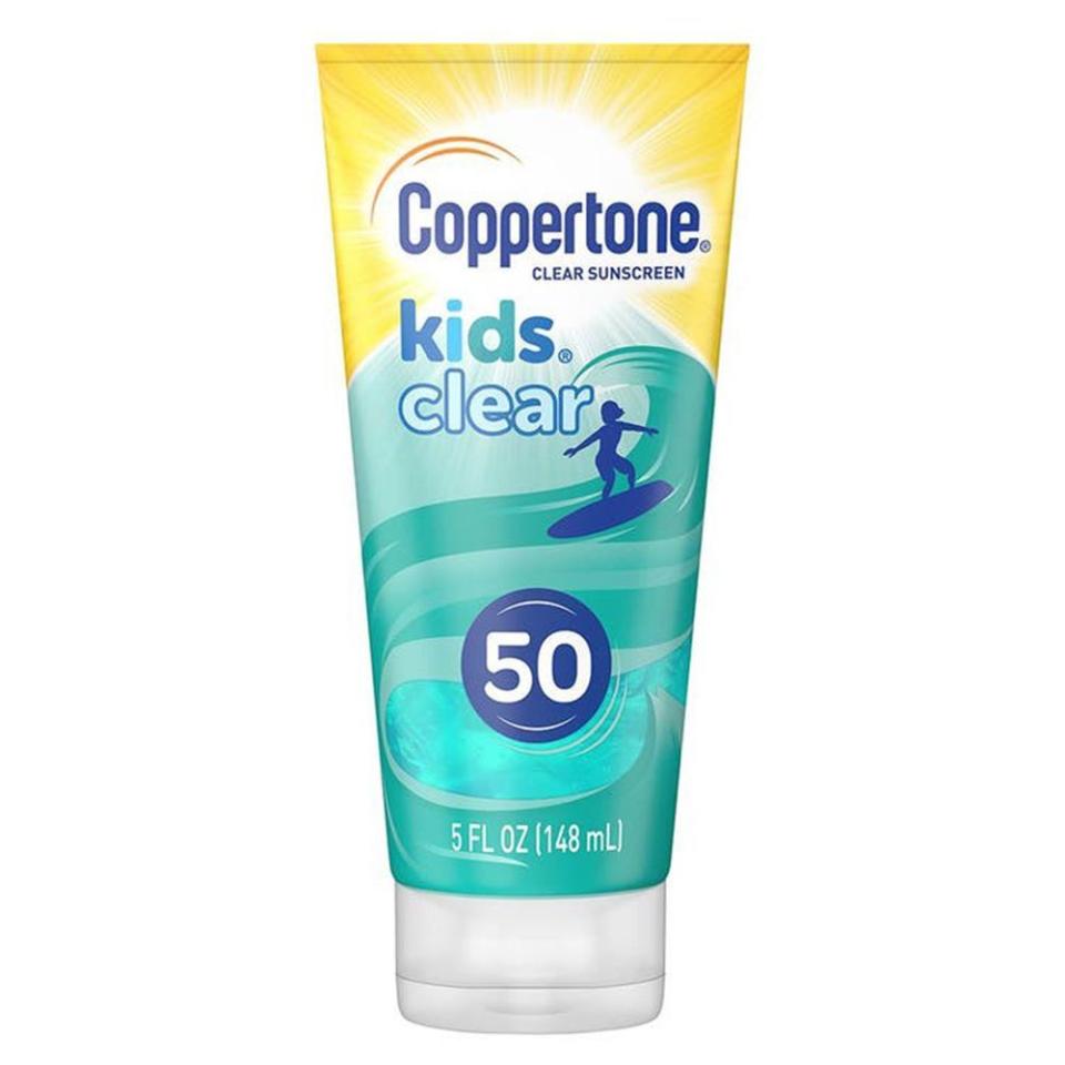 13) Kids Clear Blue SPF 50 Sunscreen