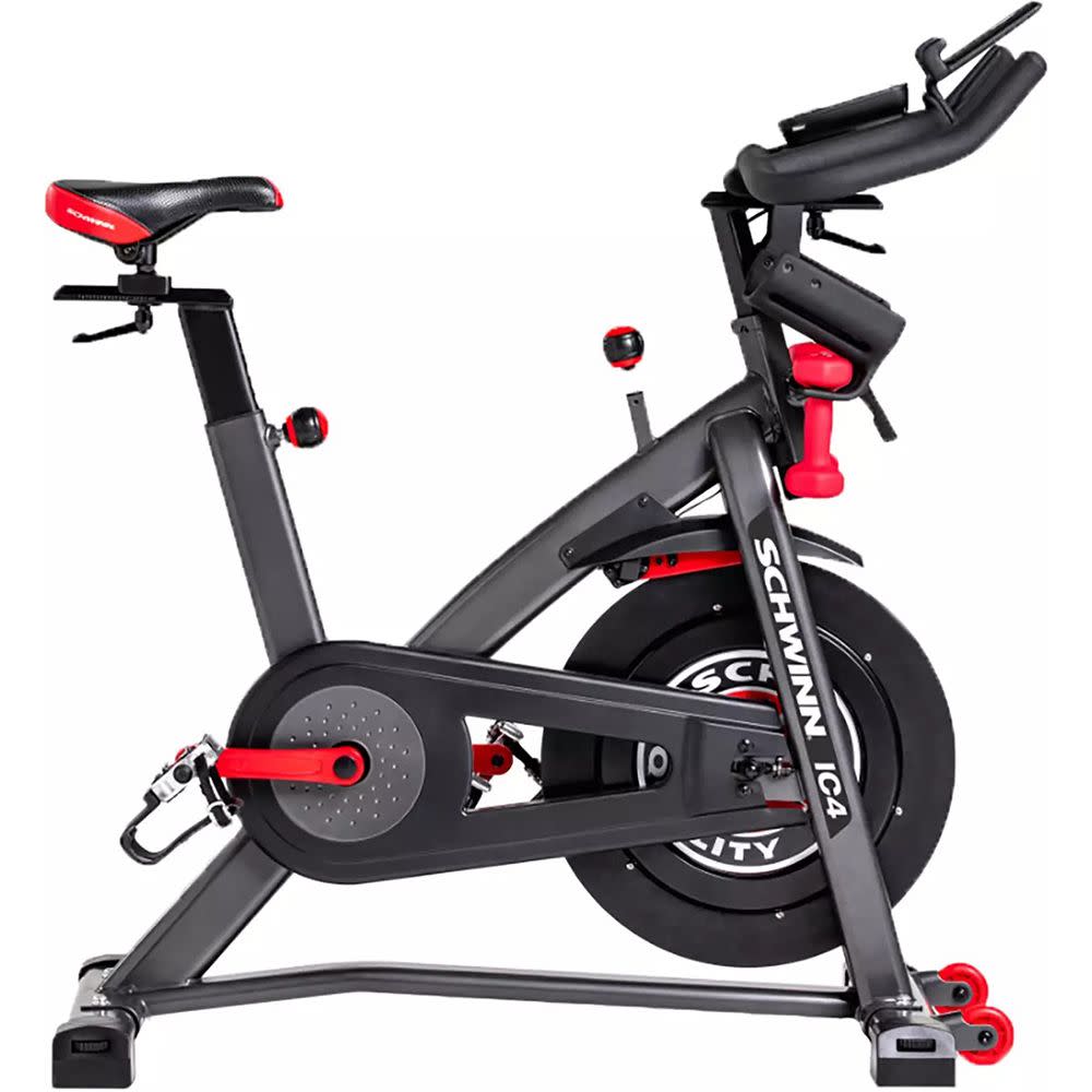 <p><a href="https://go.redirectingat.com?id=74968X1596630&url=https%3A%2F%2Fwww.dickssportinggoods.com%2Fp%2Fschwinn-ic4-bike-19scwuschwnnc4bkxbks%2F19scwuschwnnc4bkxbks&sref=https%3A%2F%2Fwww.bicycling.com%2Fbikes-gear%2Fg43498368%2Fexercise-bikes-sale-april-2023%2F" rel="nofollow noopener" target="_blank" data-ylk="slk:Shop Now;elm:context_link;itc:0;sec:content-canvas" class="link rapid-noclick-resp">Shop Now</a></p><p>IC4 Bike</p><p>$999.99</p><p>dickssportinggoods.com</p>