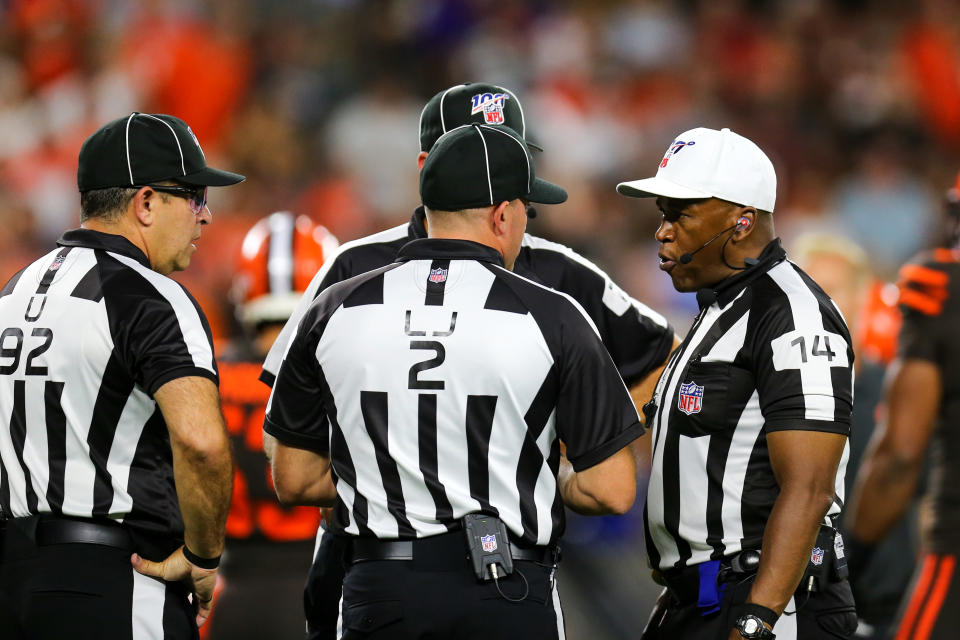The NFL won't have to worry about finding replacement refs for a while. (Photo by Frank Jansky/Icon Sportswire via Getty Images)