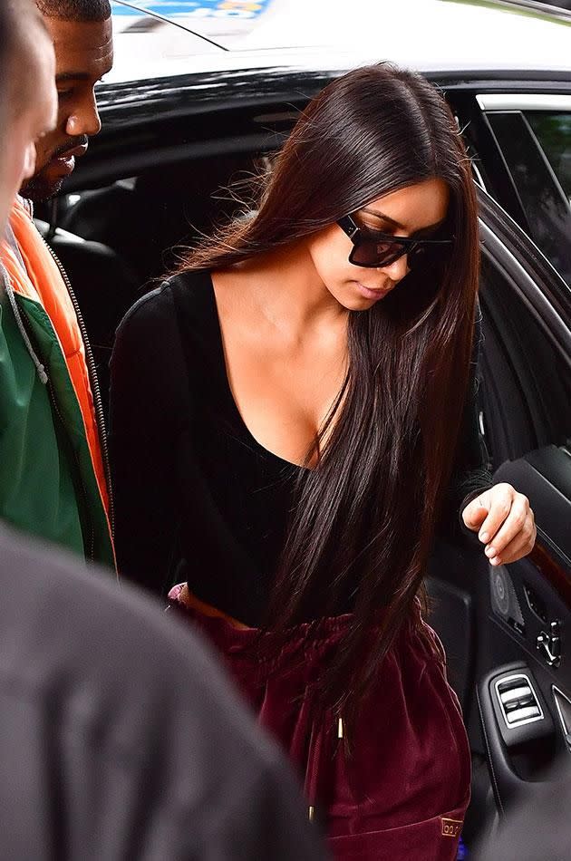 Kim returned to the US a day after the attack. Source: Getty