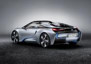 The i8 has a 1.5-litre petrol engine with 220bhp to power the rear wheels and a 129bhp electric motor to drive the fronts.