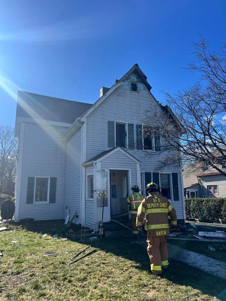 A fire broke out in the basement of 148 Lindsey Ave Thursday afternoon, displacing 10 people.