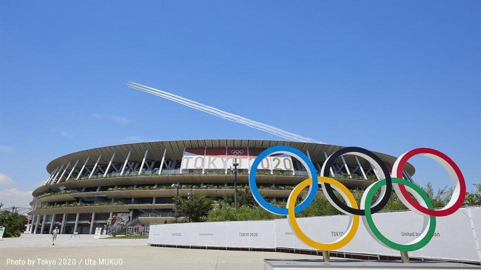 東京奧運明天就要開幕，但仍爭議不斷。（翻攝自Twitter @Tokyo2020jp）