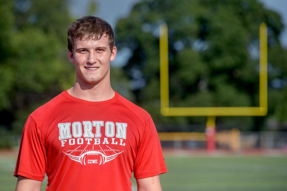 Morton Potters senior linebacker Noah Losey suffers from narcolepsy, a neurological disorder that affects his ability to manage sleep and wakefulness.