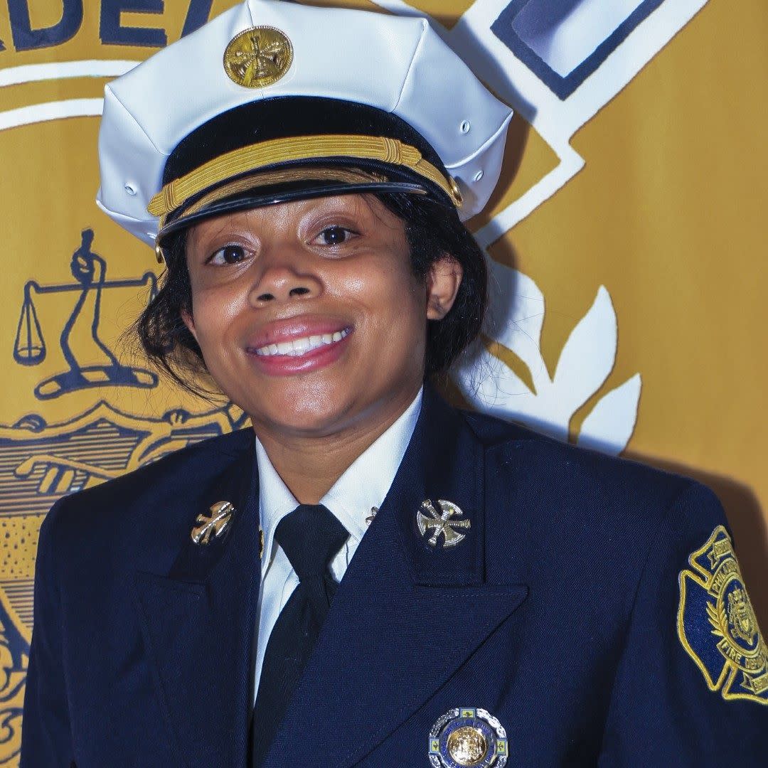 Lisa Forrest, the first Black woman Philadelphia Fire Battalion Chief.
