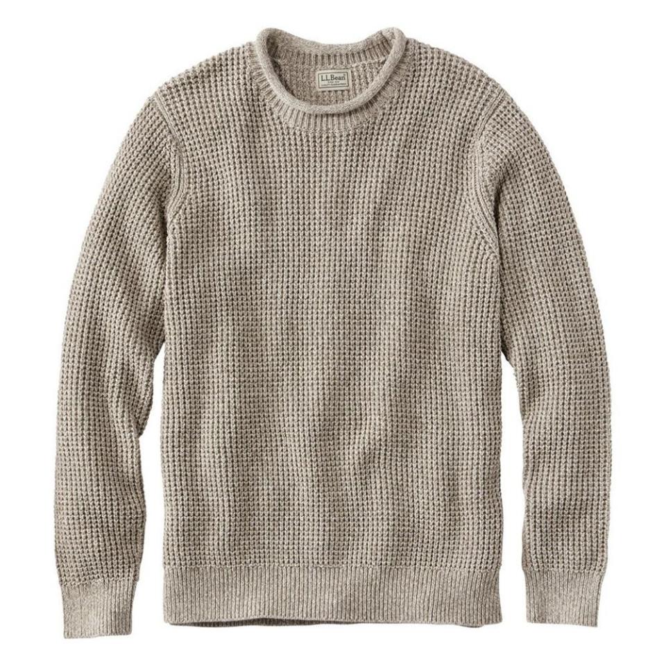 L.L.Bean Organic Cotton Rollneck Crew Sweater