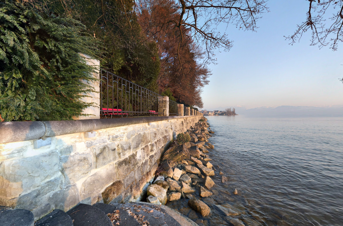 The incident took place at Villa Alma Park next to Lake Zurich (Google Maps)