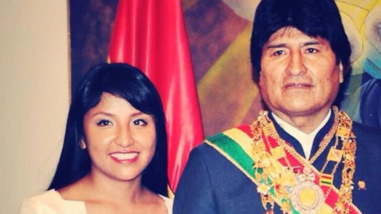 Evo Morales y su hija
