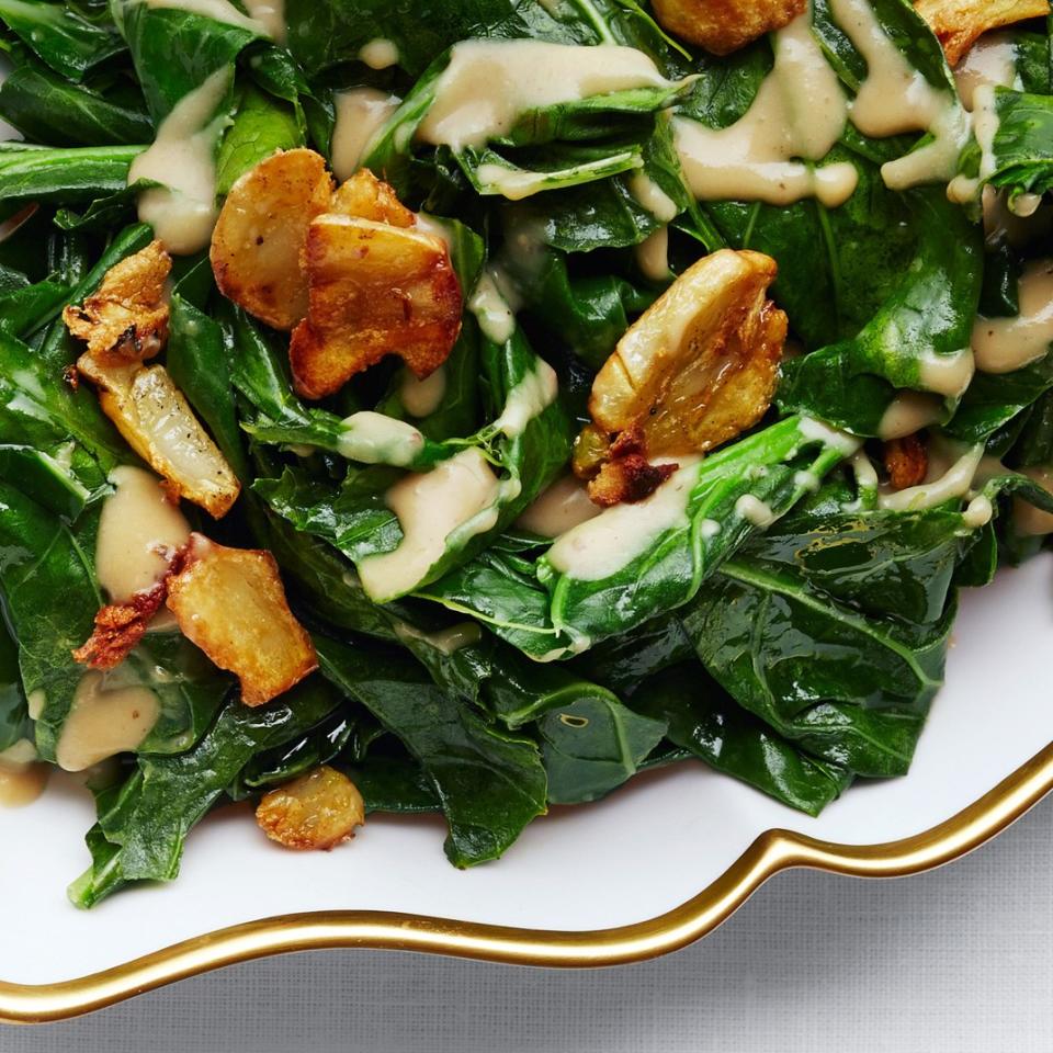 Sautéed Collard Greens with Caramelized Miso Butter