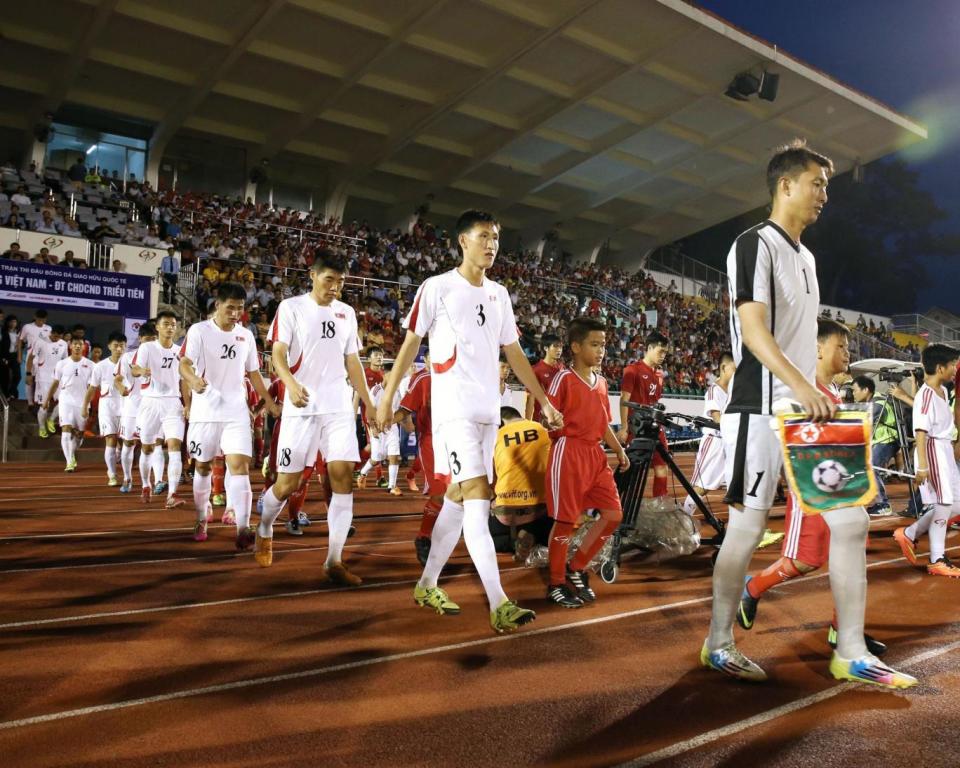 North Korea played against White's Guam side (Getty)