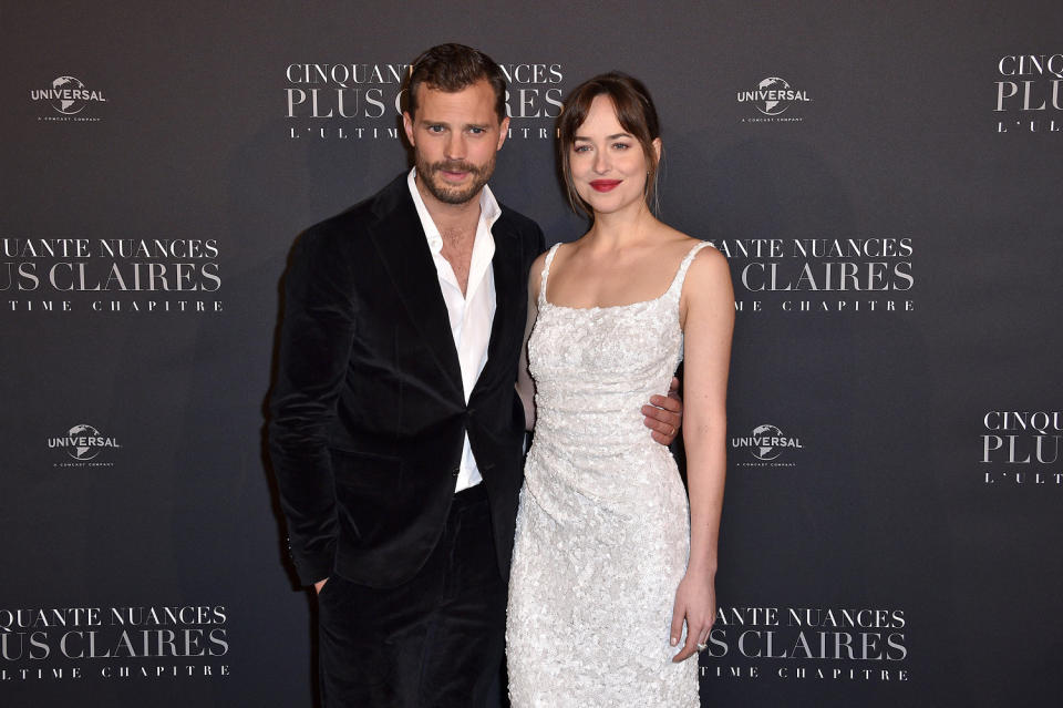 Jamie Dornan and Dakota Johnson (Stephane Cardinale / Corbis via Getty Images)