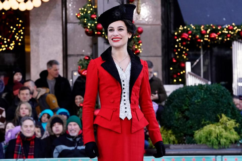 MACY'S THANKSGIVING DAY PARADE -- "2022 Macy's Thanksgiving Day Parade" -- Pictured: Lea Michelle as Fanny Brice -- (Photo by: Cara Howe/NBC via Getty Images)