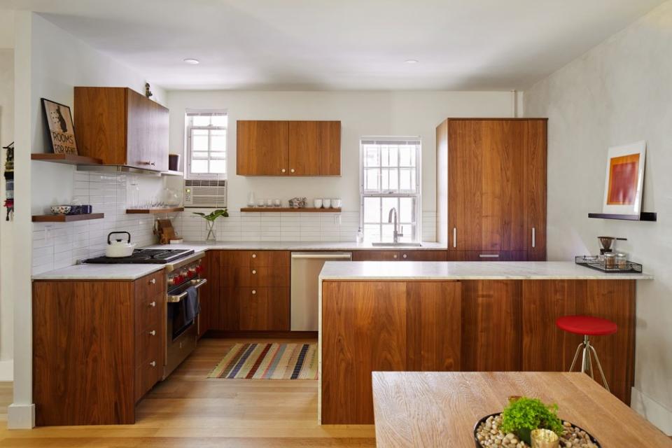 After: “I really love the kitchen,” says Sarah. “It fits the space. We really optimized the space in the kitchen without it feeling cramped.”