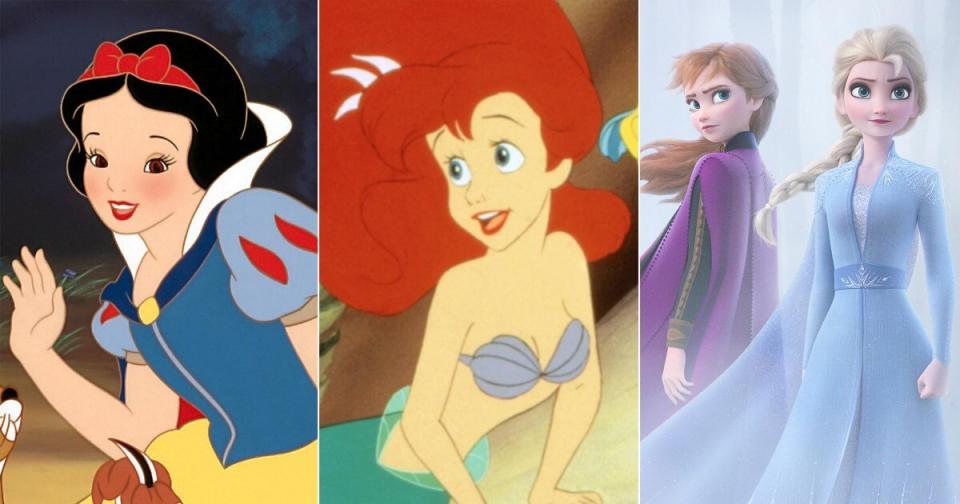 The evolution of Disney Princesses, from