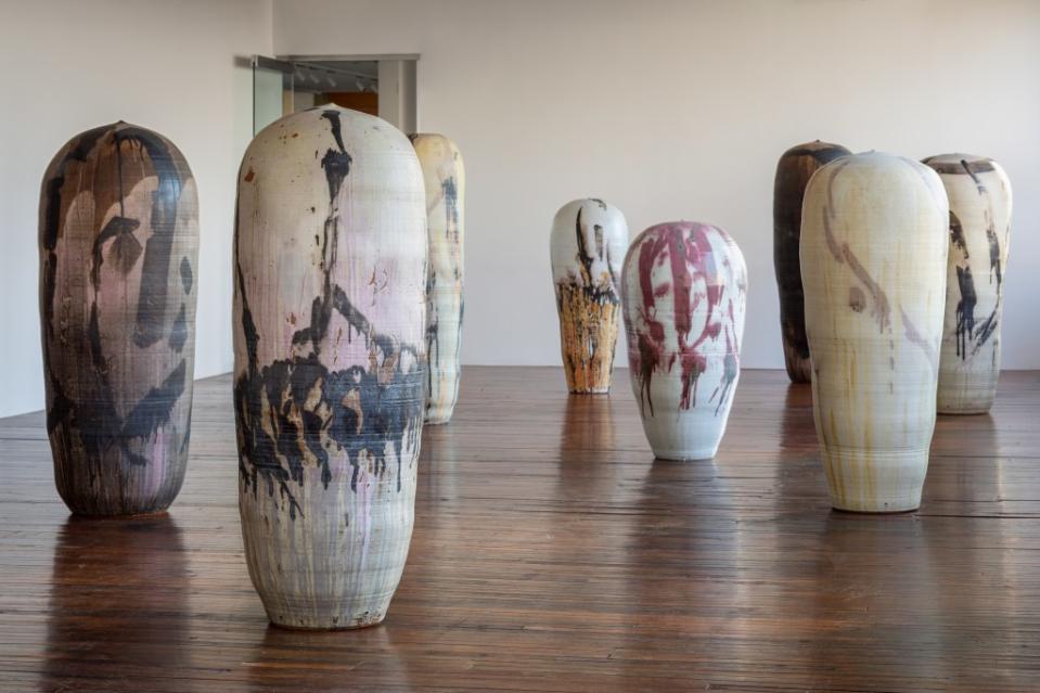 “Worlds Within” by Toshiko Takaezu is part of the artist’s retrospective at the Noguchi Museum in Queens. Nicholas Knight