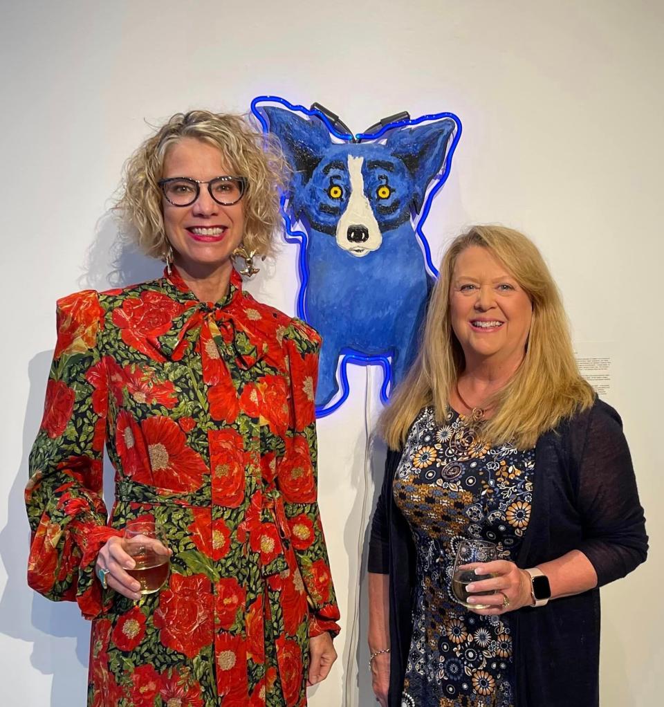 Wendy Rodrigue and curator Dana Holland Beickert of Museum of New Art in Portsmouth.