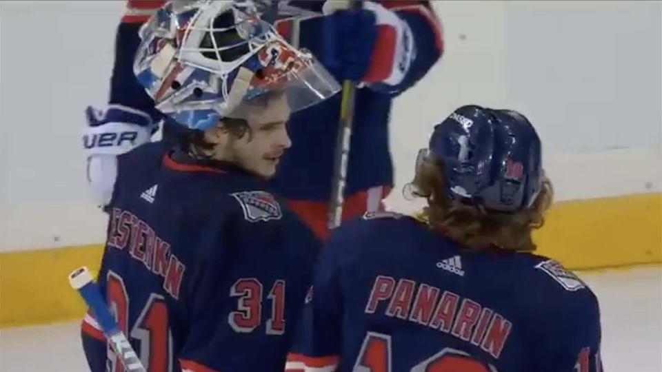 Igor Sheshterkin and Artemi Panarin 