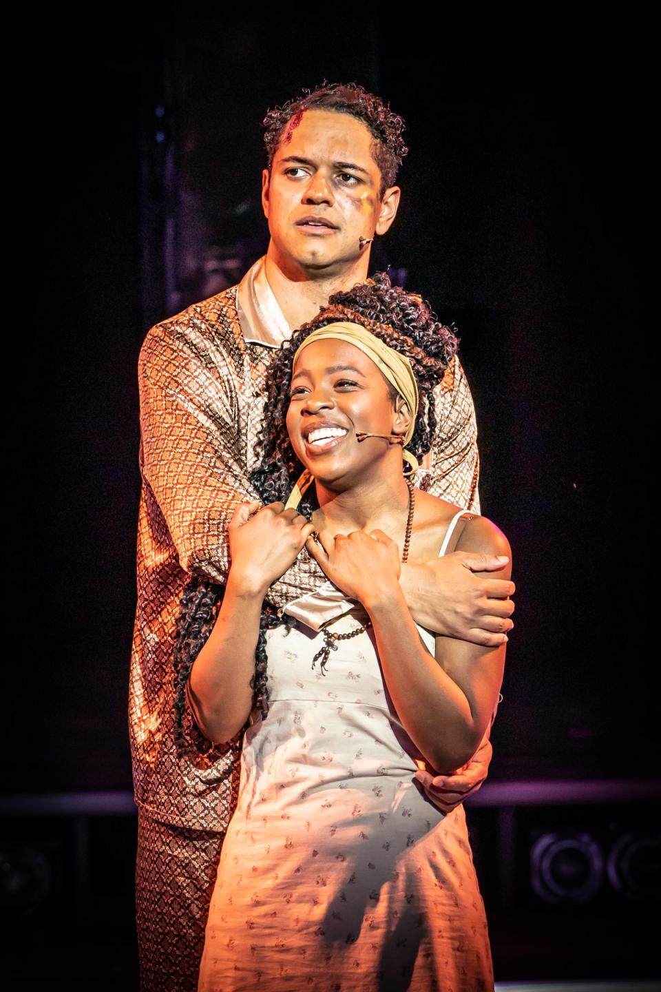 Stephenson Ardern-Sodjie and Gabrielle Brooks in Once on This Island (Marc Brenner)