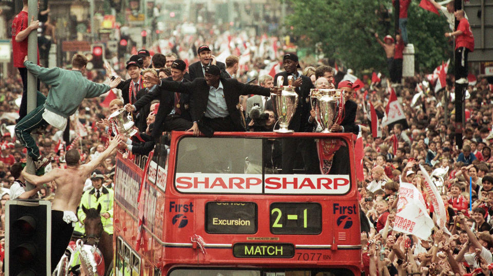 99 allows fans to relive Manchester United's treble-winning season. (Prime Video)
