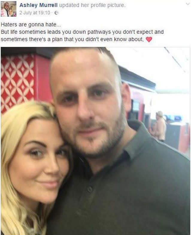 The pair got into a relationship not long after Mr Murrell's death. Source: Facebook