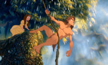 <a href="http://movies.yahoo.com/movie/1800019431/info" data-ylk="slk:TARZAN;elm:context_link;itc:0;sec:content-canvas" class="link ">TARZAN</a> (1999) - A new animation technique called Deep Canvas was created on this film to form its sweeping 3D backgrounds that look more like traditional paintings.