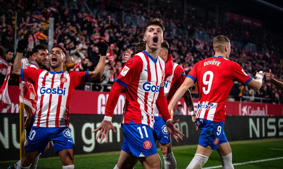 <span>Girona can go top of La Liga if they beat Real Madrid on Saturday.</span><span>Photograph: Felipe Mondino/IPA Sport/ipa-agency.net/Shutterstock</span>