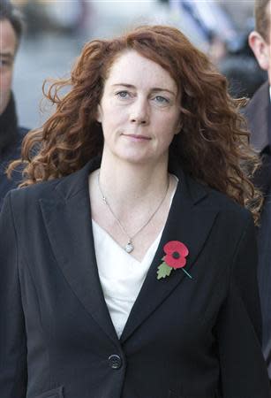 Former News International chief executive Rebekah Brooks arrives at the Old Bailey courthouse in London October 30, 2013. REUTERS/Neil Hall