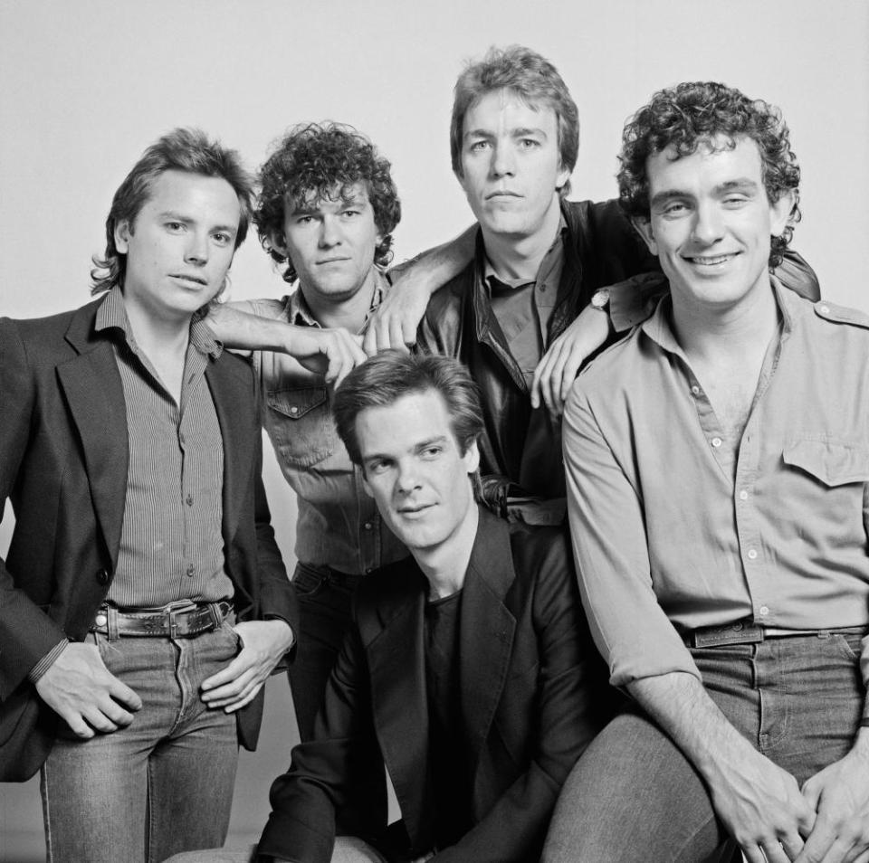 Cold Chisel in 1982, featuring Phil Small, Jimmy Barnes, Steve Prestwich, Ian Moss and Don Walker.