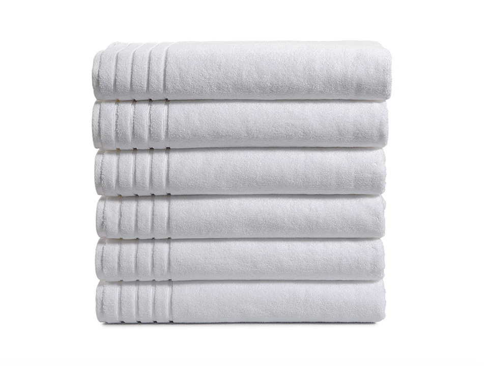 21) 100% Egyptian Cotton Set of 6 Bath Towels