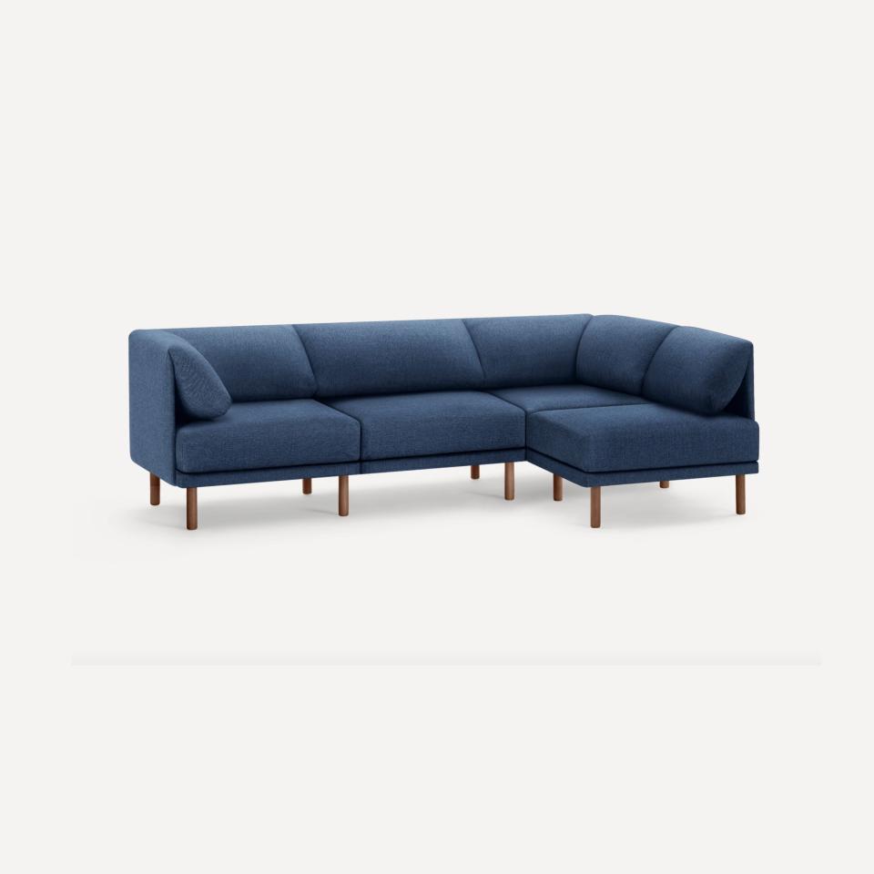 11) Range 4-Piece One Arm Sectional