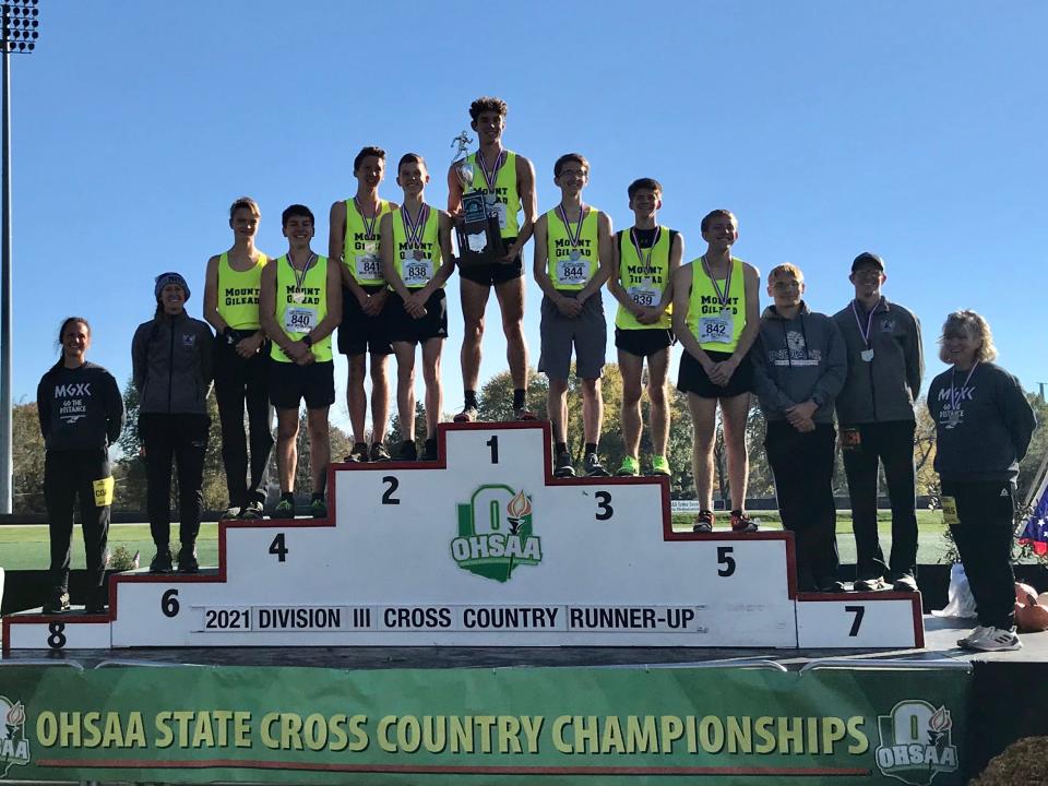 The 2021 Mount Gilead boys cross country team finished No. 2 in the state. They return as one of the top teams again in Division III.