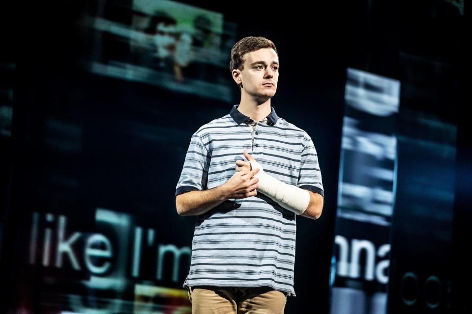 Stephen Christopher Anthony stars as Evan Hansen in the national tour production of the Tony-winning musical "Dear Evan Hansen."