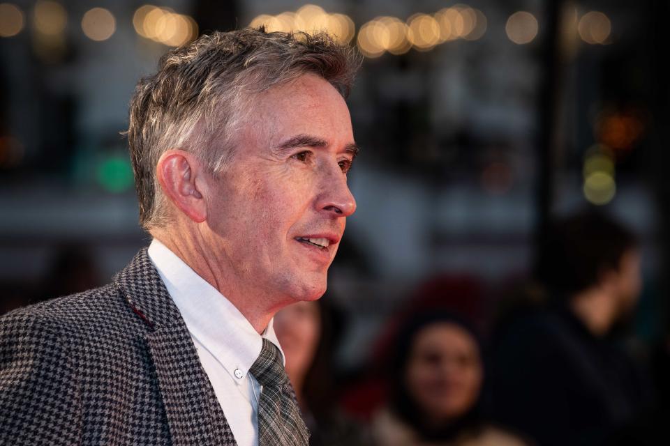 Steve Coogan attending the Greed European Premiere as part of the BFI London Film Festival 2019 held at the Odeon Luxe, Leicester Square in London. 