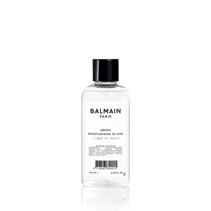 <p><strong>Balmain</strong></p><p>balmainhair.us</p><p><strong>$20.00</strong></p><p><a href="https://www.balmainhair.us/argan-moisturizing-elixir-100ml.html" rel="nofollow noopener" target="_blank" data-ylk="slk:Shop Now;elm:context_link;itc:0;sec:content-canvas" class="link ">Shop Now</a></p><p>As for gloss-enhancing products, Danni approves of several including Balmain Hair Couture’s Argan Moisturizing Elixir. This blend is infused with a mixture of oils and minerals that work to hydrate your hair while simultaneously accentuating its natural shine.</p>