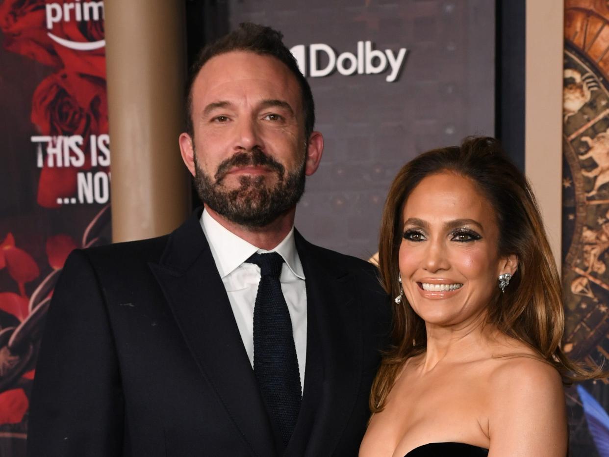 Ben Affleck and Jennifer Lopez at the Los Angeles Premiere Of  "This Is Me...Now: A Love Story."