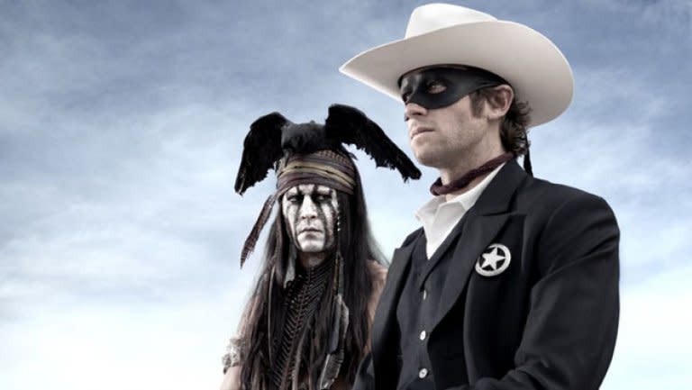 Johnny Depp as Tonto in 'The Lone Ranger' (Credit: Disney)