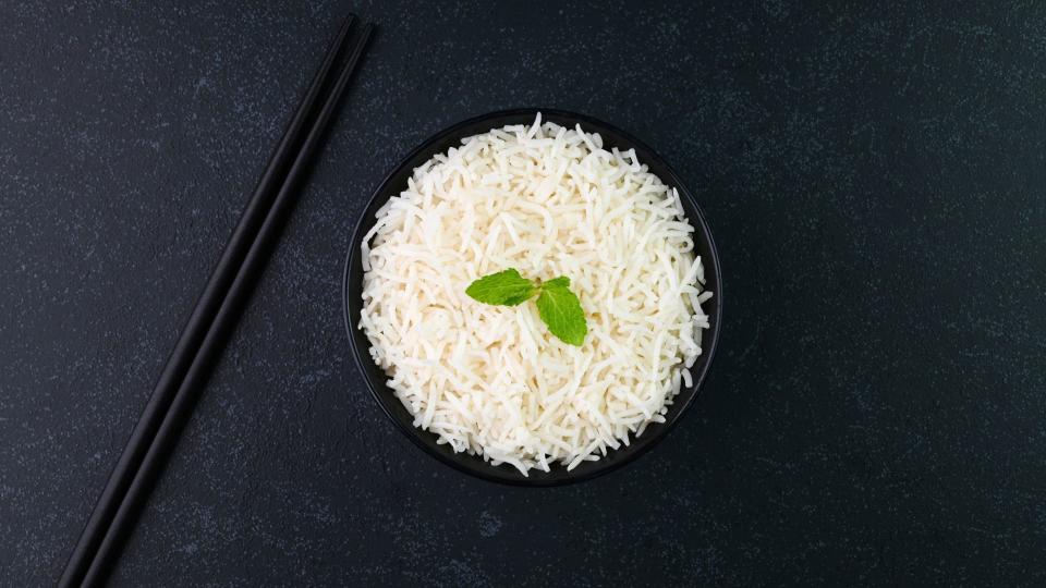 Bowl of white rice