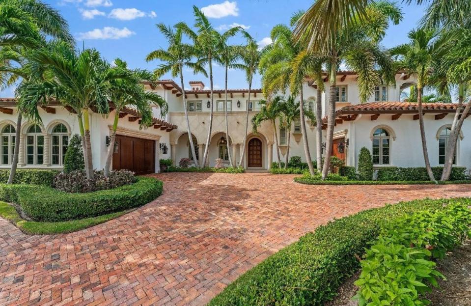 Celebrity chef Guy Fieri paid $7.3 million in July 2023 for this waterfront home on Singer Island in Riviera Beach, Fla.