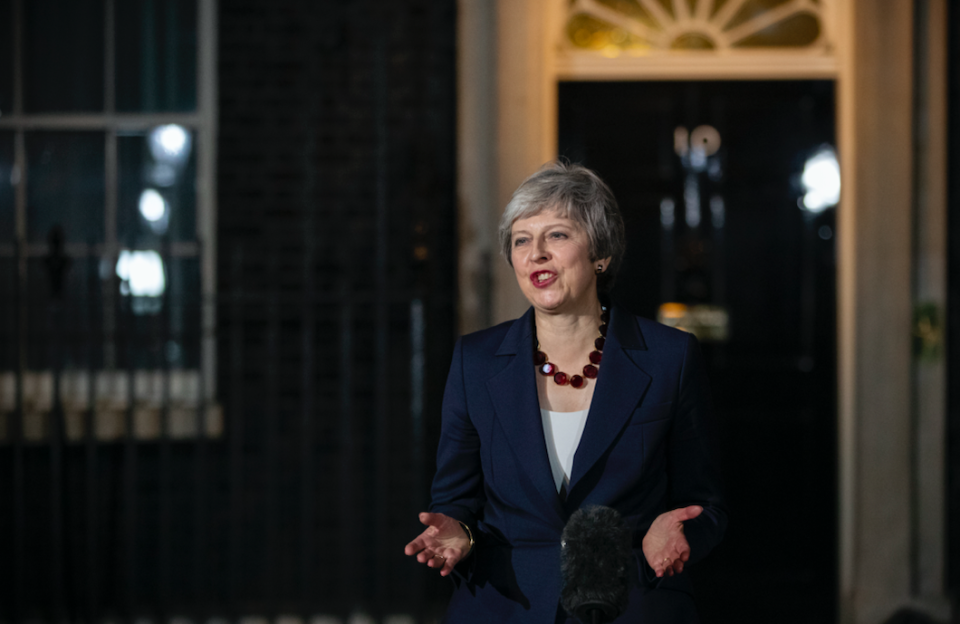 <em>Theresa May is facing a threat to her leadership over her plans for Brexit (Getty)</em>