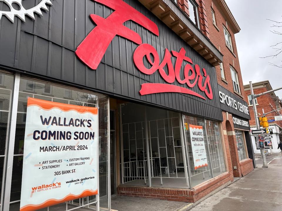 Foster's Sports Centre storefront, March 2024