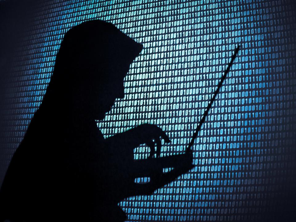 Hacker silhouette 