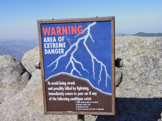 Moro Rock Lightning Sign Moro Rock Lightning Sign