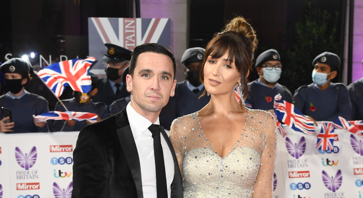 Catherine Tyldesley and Tom Pitfield attends the Pride Of Britain Awards 2021 at The Grosvenor House Hotel on October 30, 2021 in London, England