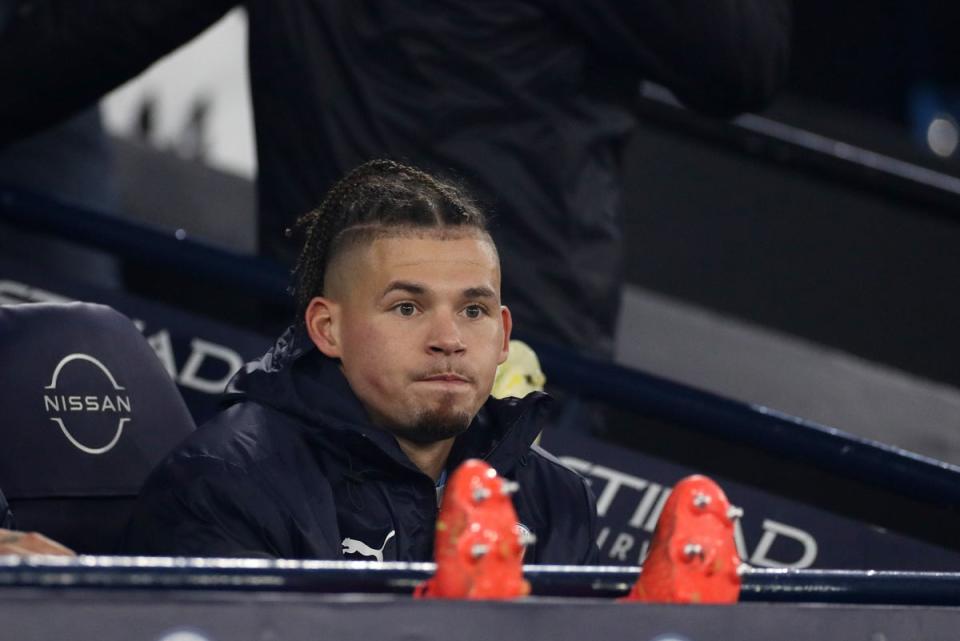 Reduced role: Kalvin Phillips has struggled for game time since joining Manchester City  (Getty Images)