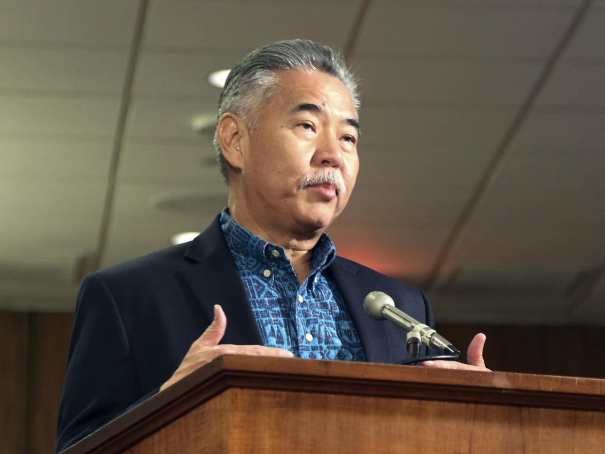 Hawaii Governor David Ige answers questions during a hearing in Honolulu, 19 January 2018: AP Photo/Jennifer Sinco Kelleher