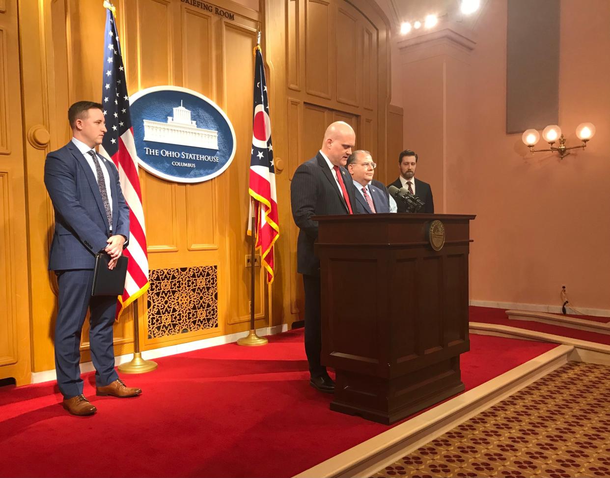 Rep. Scott Wiggam and Sen. Tim Schaffer, both Republicans, proposed legislation to ensure Ohioans have access to guns during a statewide emergency.