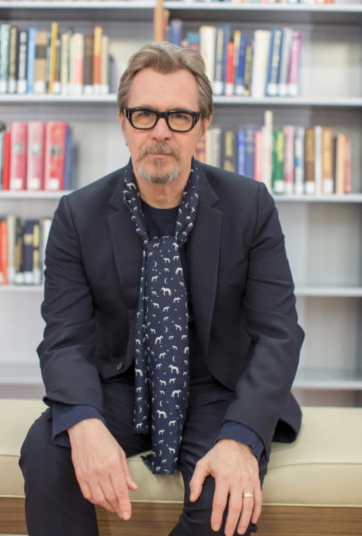 'Darkest Hour' star Gary Oldman at the Churchill Library in Washington last November. He'll be hoping to win a Bafta for his portrayal of Britain's wartime leader