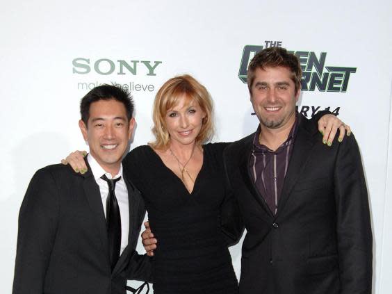 Grant Imahara with his ‘Mythbusters‘ and ‘White Rabbit Project’ co-hosts, Kari Byron and Tory Belleci (Rex Features )