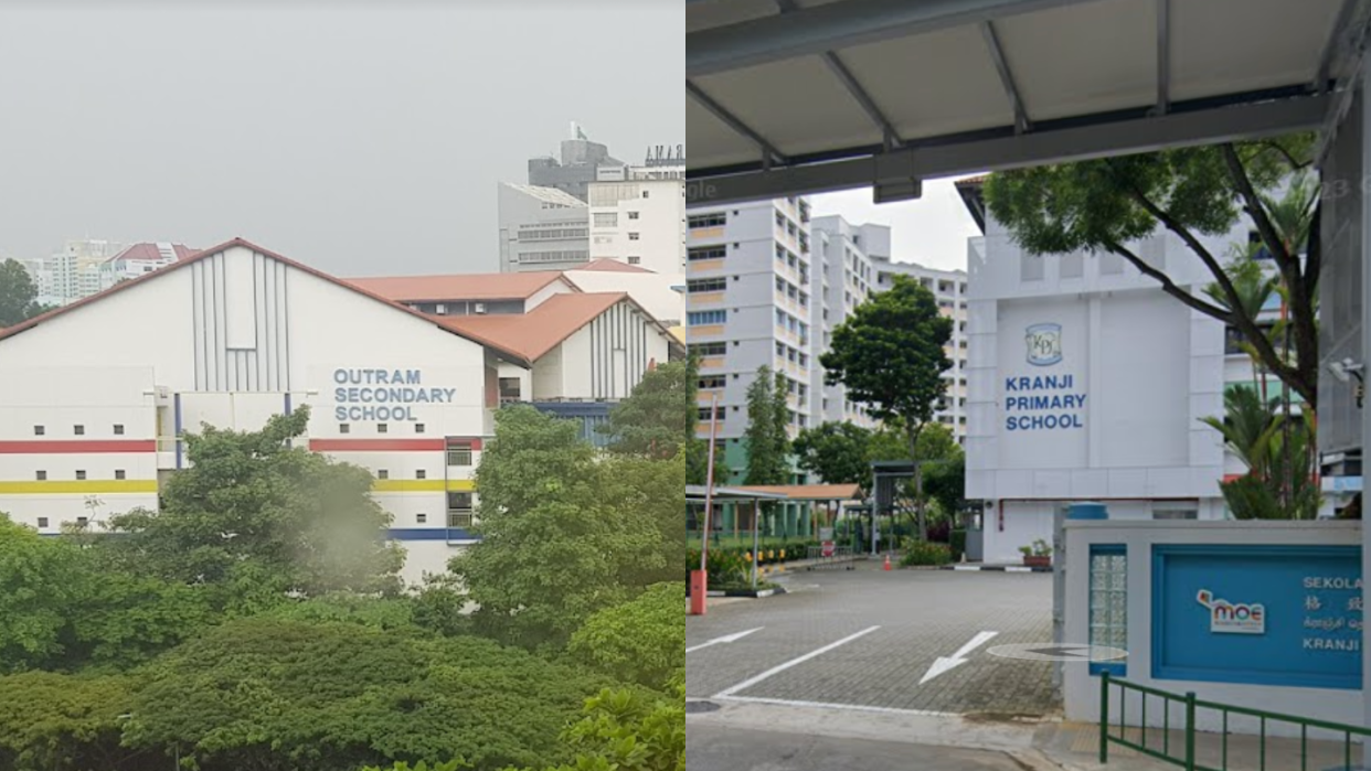 Kranji Primary School slated for relocation to Tengah in 2028, while Outram Secondary School to move to a new campus in Sengkang by 2026. 