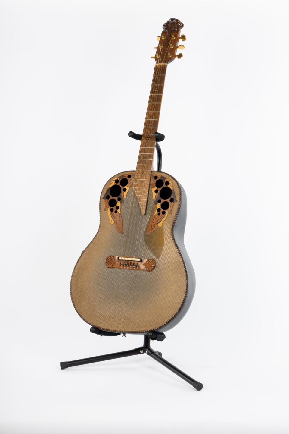 Dick Curless' Adamas 1687 acoustic-electric guitar, built in 1980 by the Ovation Custom Shop, will be on display in the Country Music Hall of Fame and Museum through 2024